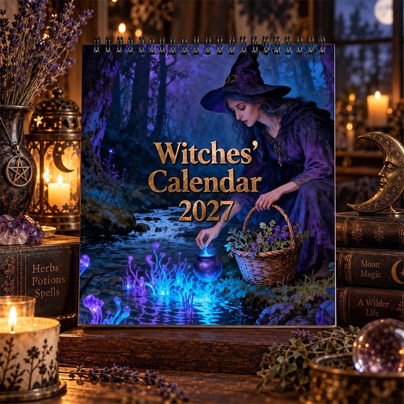 🔮 Mystical Witches Calendar 2027 | Gothic Wall Art