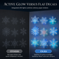 Glowing Snowflake Night Light Wall Stickers