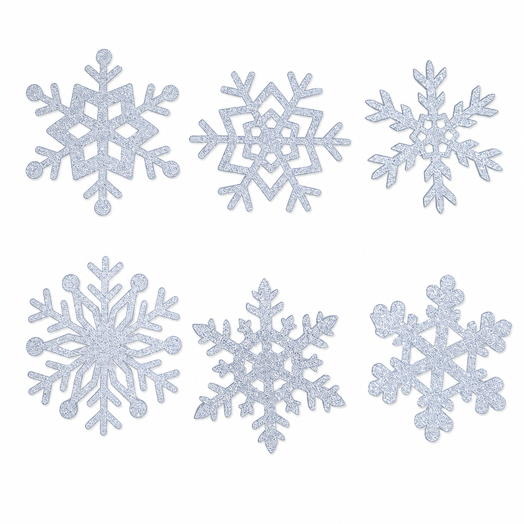 Glowing Snowflake Night Light Wall Stickers