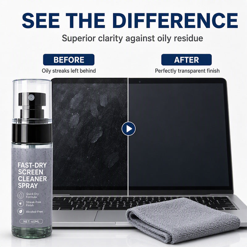 🔥Streak-Free Fast-Dry Screen Cleaner Spray