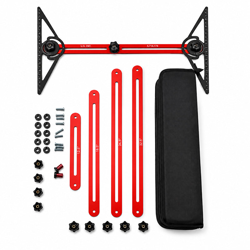📐🔧 Multi-Function Woodworking Marking Tool Kit – Measure, Lock & Mark