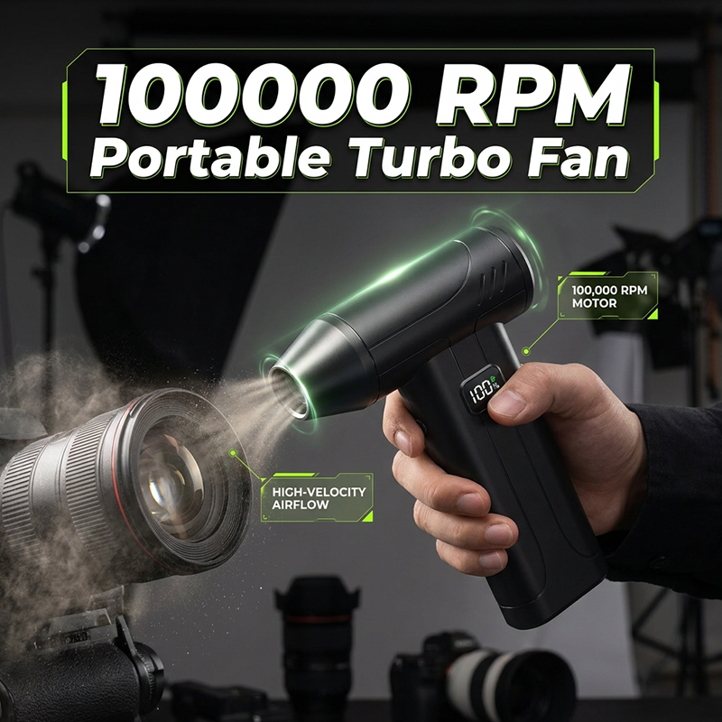 High-Speed Air Duster & Blower-100000 RPM PORTABLE TURBO FAN