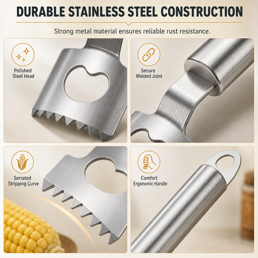 [Buy 1 Get 1 Free] Stainless Steel 2-in-1 Corn Peeler and Bottle Opener