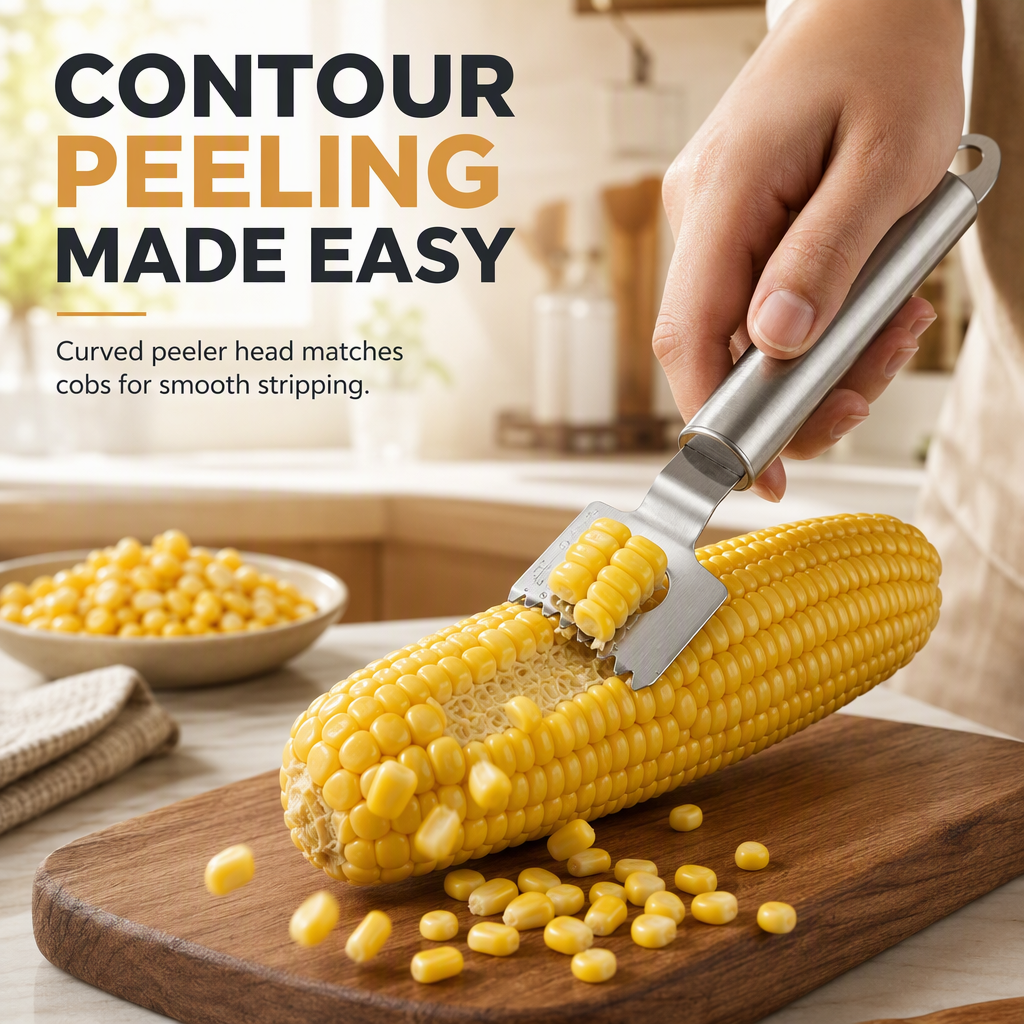 [Buy 1 Get 1 Free] Stainless Steel 2-in-1 Corn Peeler and Bottle Opener