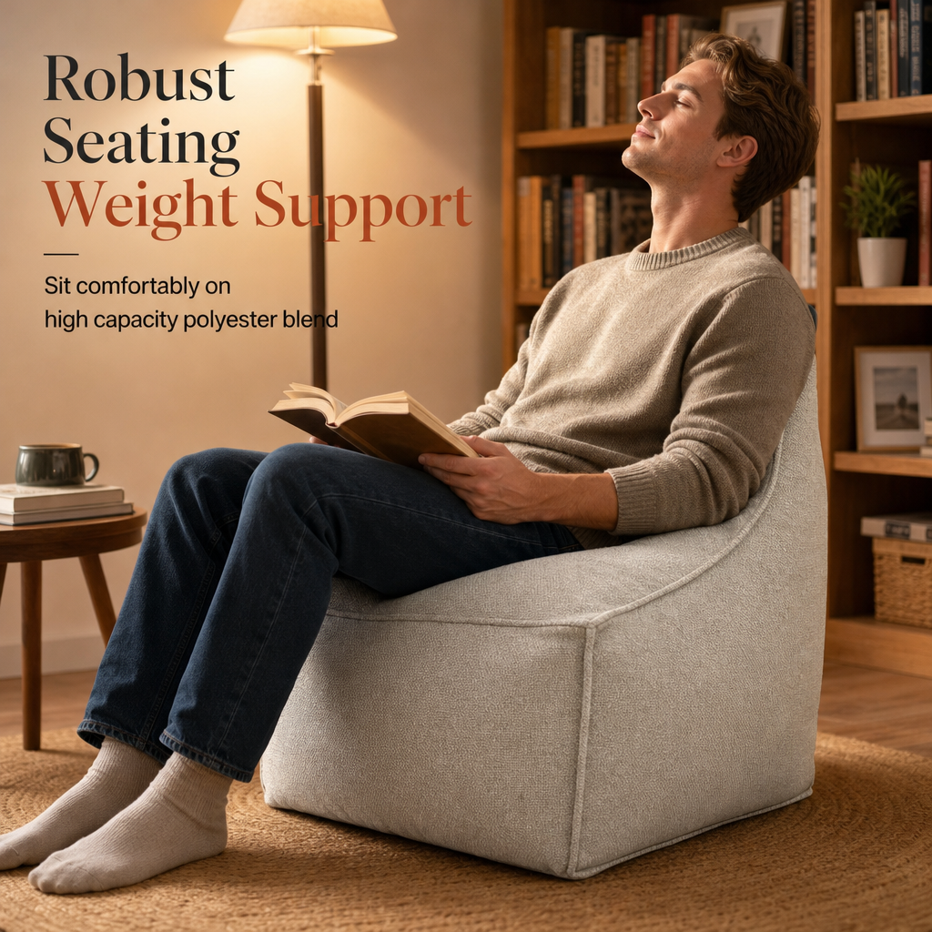 ⏰Storage Stool Cover: Fill with Clothes, 100kg Support, Wide Zipper, Washable, 45x45x23cm