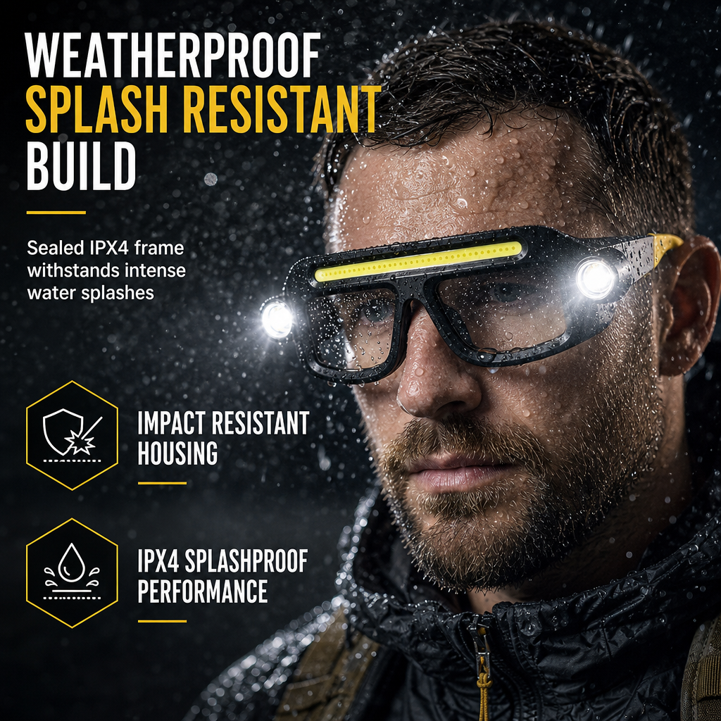 🥰2026 HOT SALE💥50K+ SOLD! 🌟USB Rechargeable Double Sided Clip On Glasses Light for Outdoor Hiking and Reading