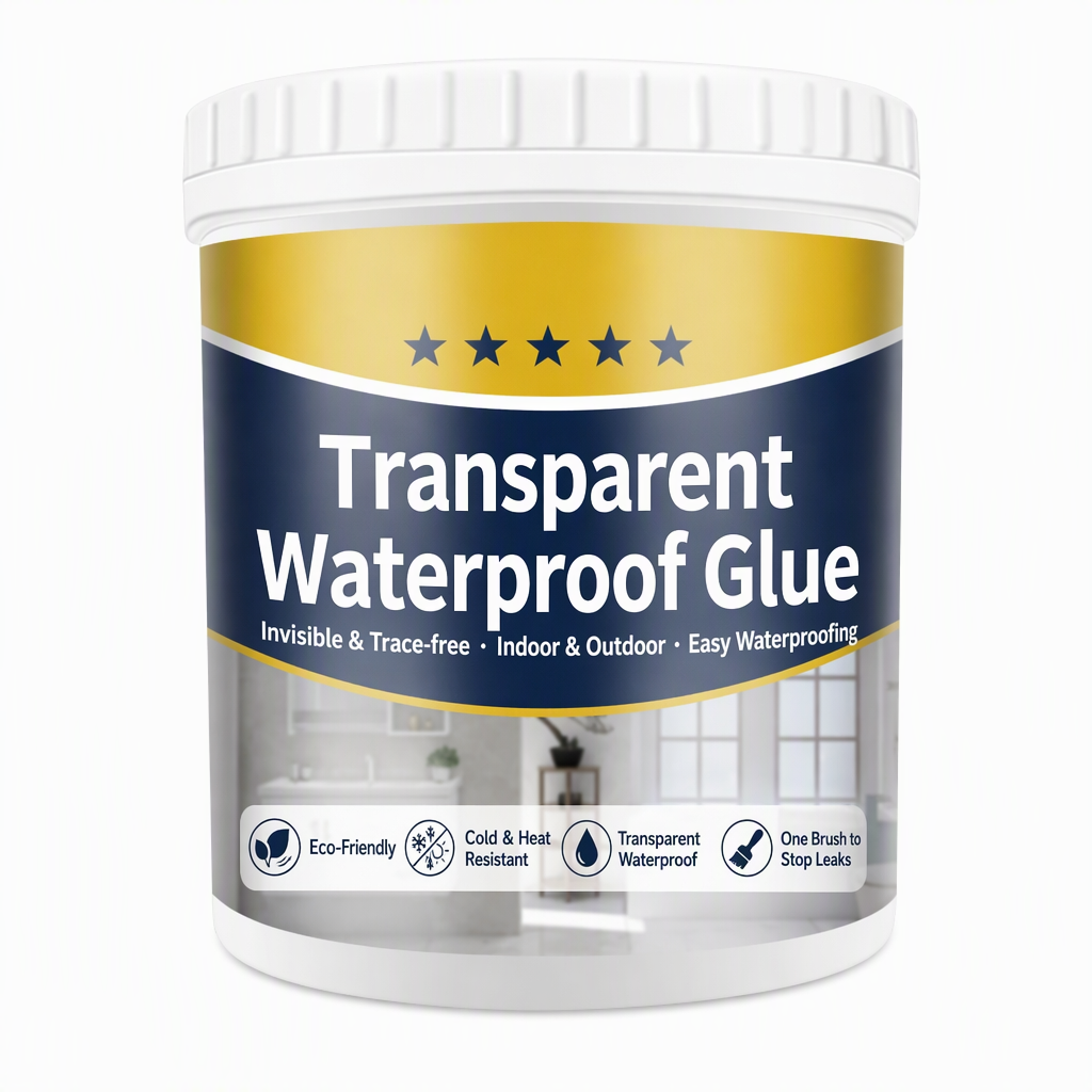 Transparent Waterproof Glue Coating Sealant for Bathroom Kitchen Roof and Windowsill Leak Repair with Brush