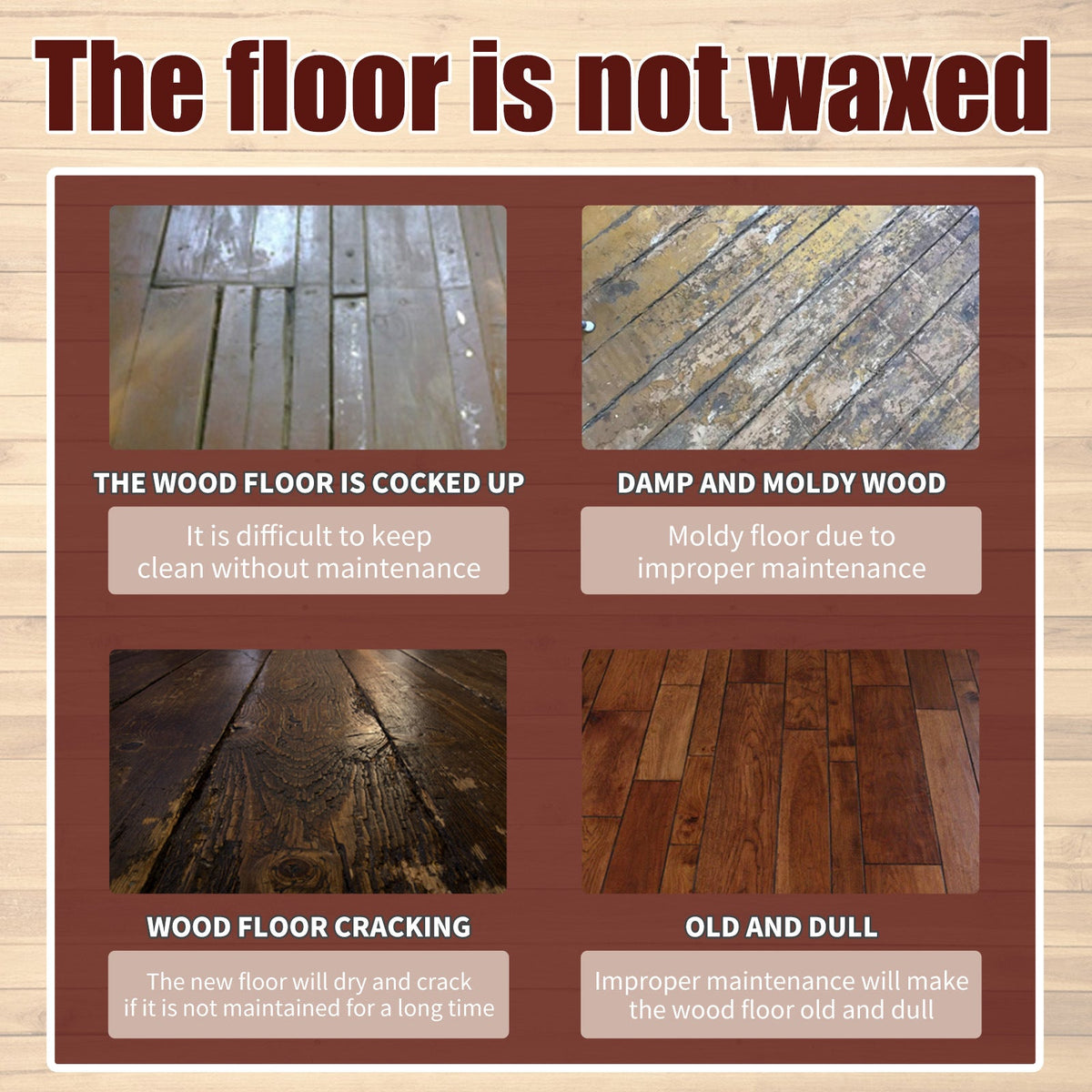 50% OFF NOW! Wood Wax Oil Wood Cleaner & Polish 3.5 Oz, Furniture Restoration Wax with Premium Brush for Wooden Surface Care