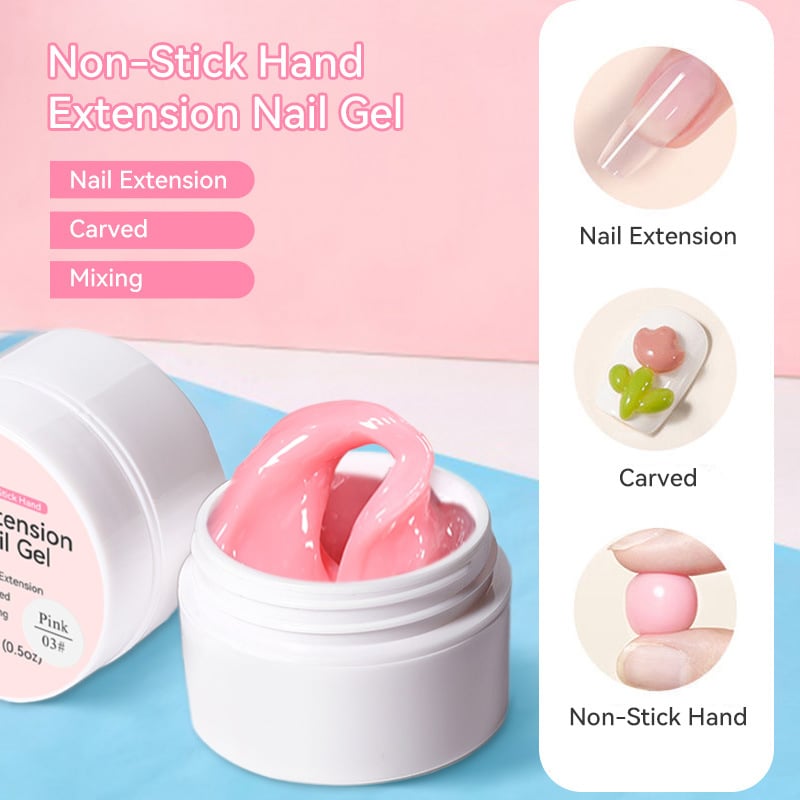 💅 Solid Nail Extension Builder Gel — Non-Flowing, Easy to Use 🥳
