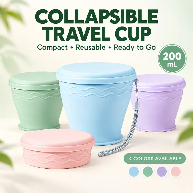 🥳2026 HOT SALE🥳💞50K+ SOLD!🥤 Collapsible Travel Cup – Compact & Easy to Carry💧