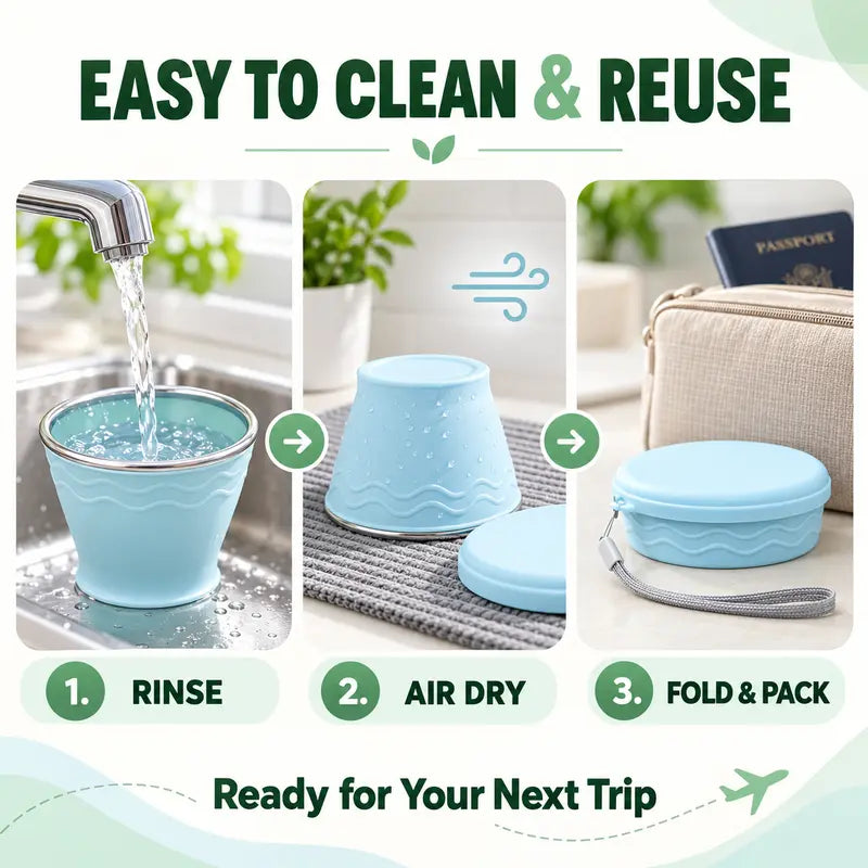 🥳2026 HOT SALE🥳💞50K+ SOLD!🥤 Collapsible Travel Cup – Compact & Easy to Carry💧