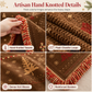 ⏰🛋️ Chenille Holiday Throw: Thick, Dual-Sided, Anti-Scratch, Hand-Knotted Tassels, for Sofa & Bed
