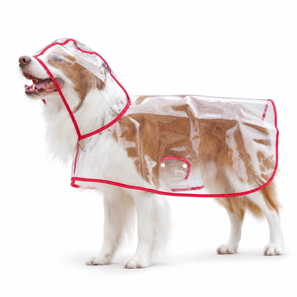 📢New Arrivals 50% OFF🐕 Transparent Waterproof Dog Raincoat – Keep Your Pup Dry & Visible on Rainy Walks 🌧️