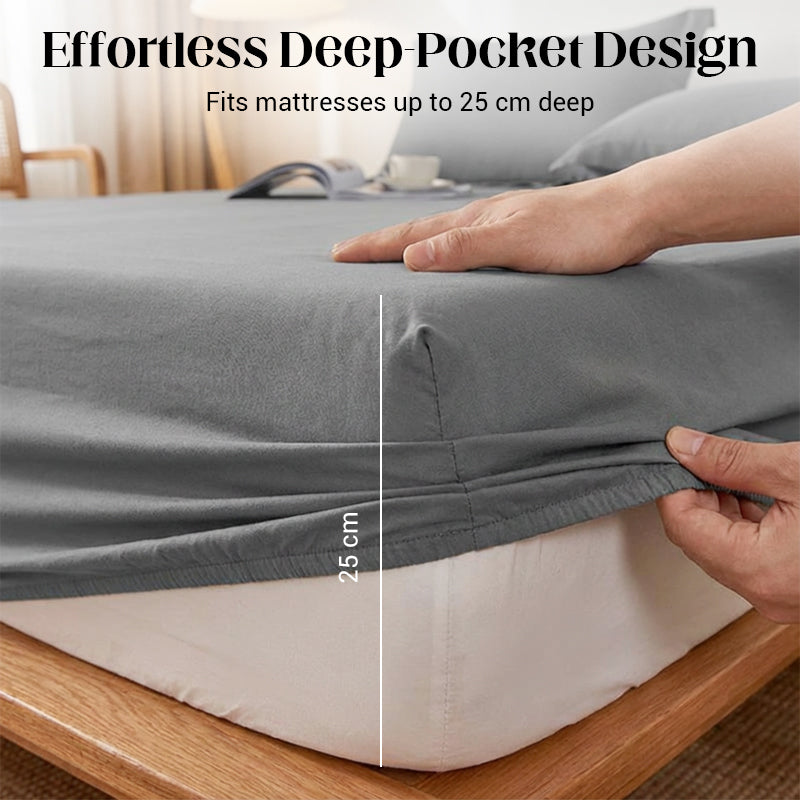 3pcs Easy & Secure Fit Soft Sheet Set