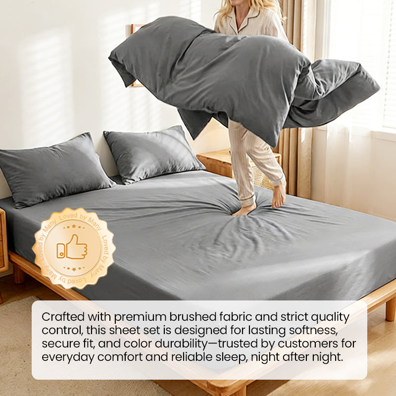 3pcs Easy & Secure Fit Soft Sheet Set