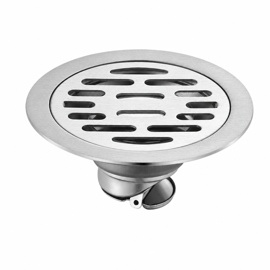 🏆 Last Day Special Price £6.99! 🔥Buy more save more🎁Brushed Stainless Steel Round Floor Drain with Deodorizing Core for Bathroom and Washing Machine