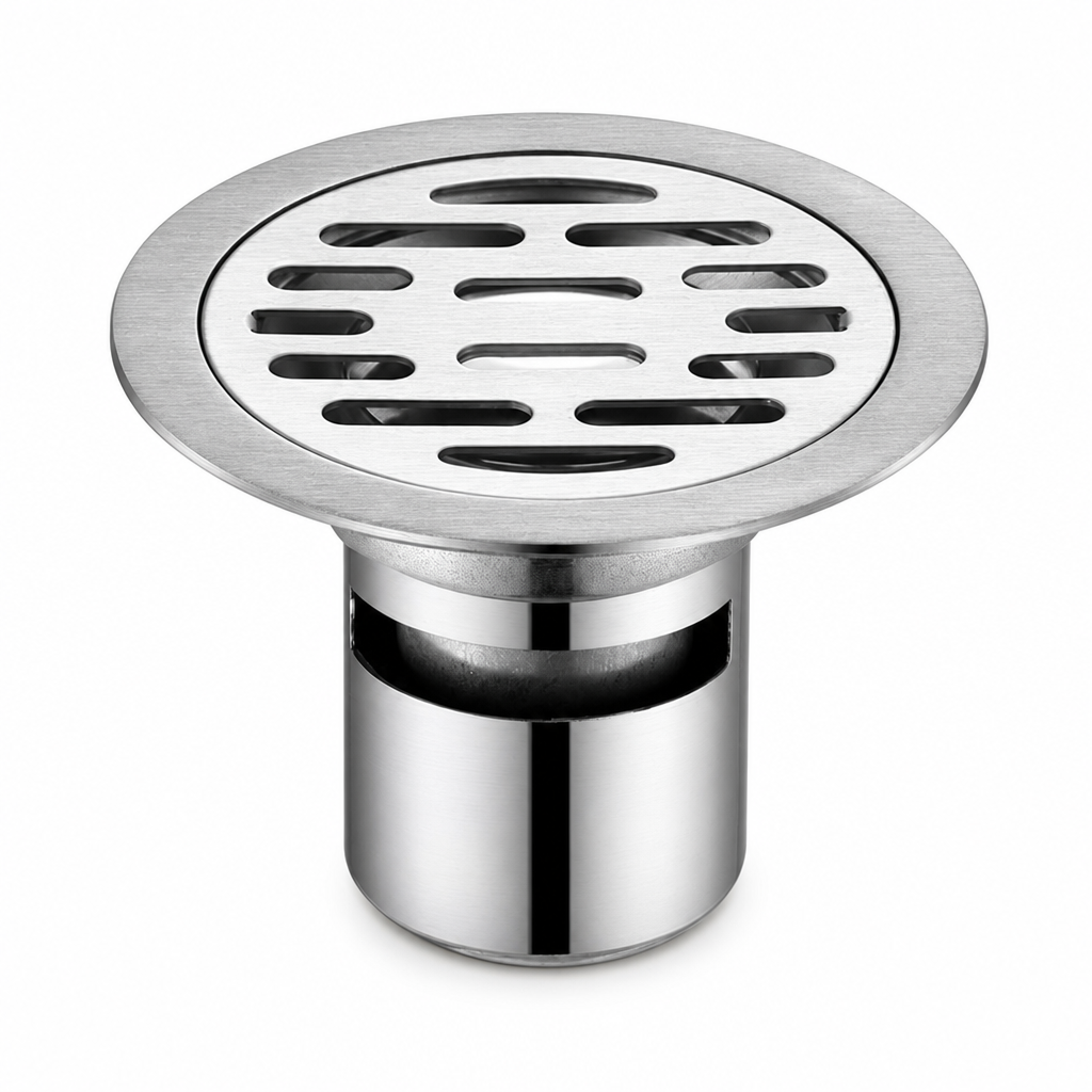 🏆 Last Day Special Price £6.99! 🔥Buy more save more🎁Brushed Stainless Steel Round Floor Drain with Deodorizing Core for Bathroom and Washing Machine