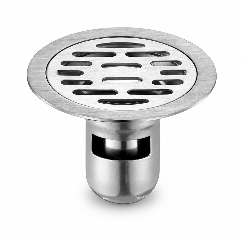 🏆 Last Day Special Price £6.99! 🔥Buy more save more🎁Brushed Stainless Steel Round Floor Drain with Deodorizing Core for Bathroom and Washing Machine