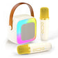 Mini Karaoke Machine for Kids with Wireless Microphones