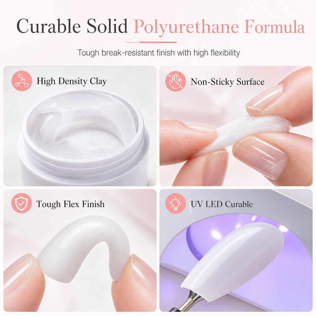 Non-Sticky Solid Builder Gel for Nail Extension