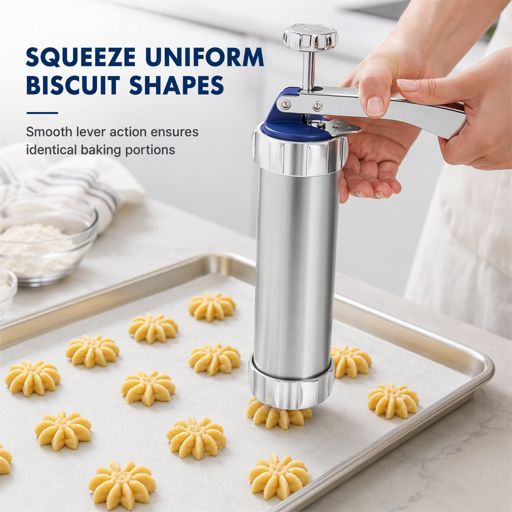 Buy More Save More|DIY Cookie Press Kit with 20 Discs for Baking