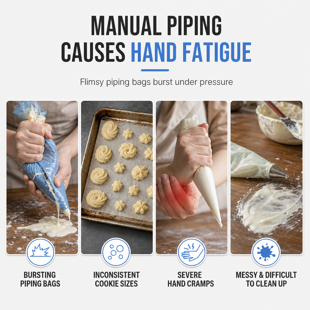 Buy More Save More|DIY Cookie Press Kit with 20 Discs for Baking