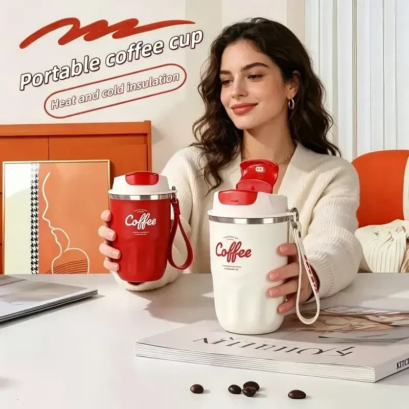 📢📢50% OFF !! ⏰Portable Smart Thermal Coffee Cup with Temperature Display