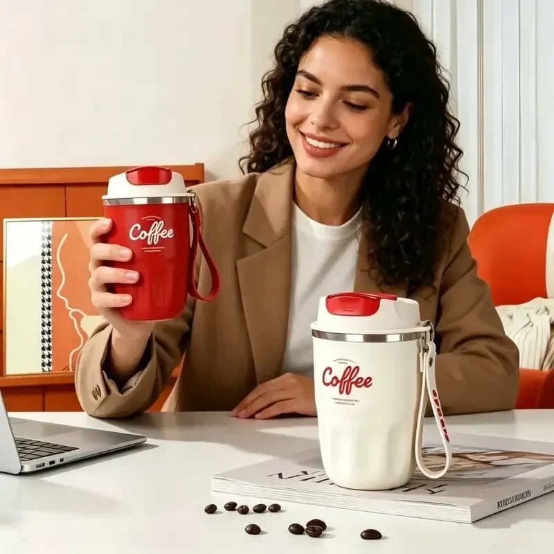 📢📢50% OFF !! ⏰Portable Smart Thermal Coffee Cup with Temperature Display
