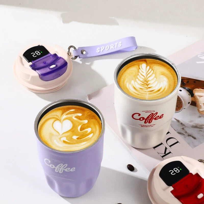 📢📢50% OFF !! ⏰Portable Smart Thermal Coffee Cup with Temperature Display