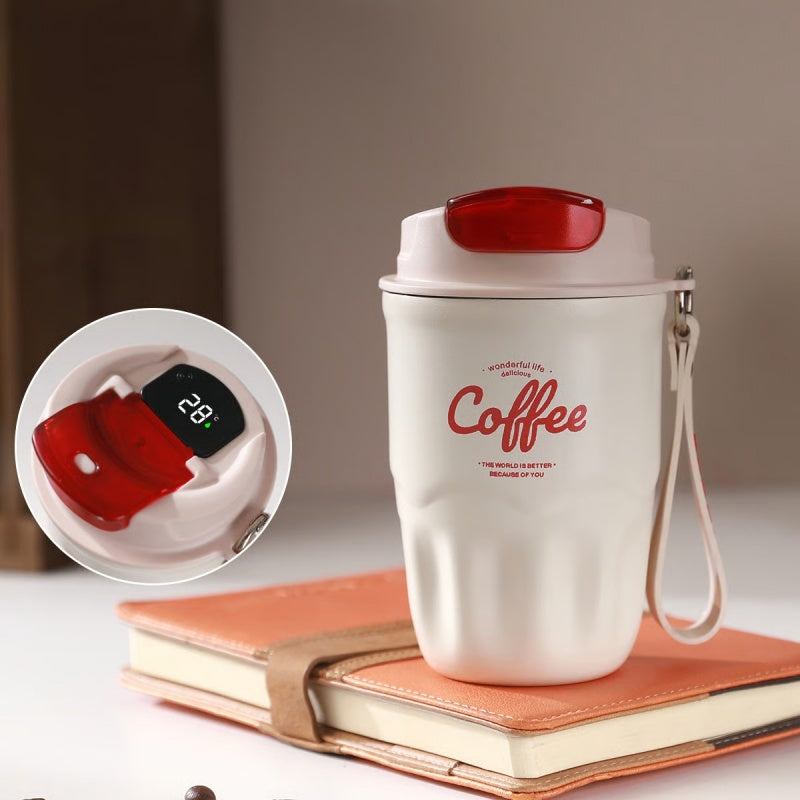 📢📢50% OFF !! ⏰Portable Smart Thermal Coffee Cup with Temperature Display