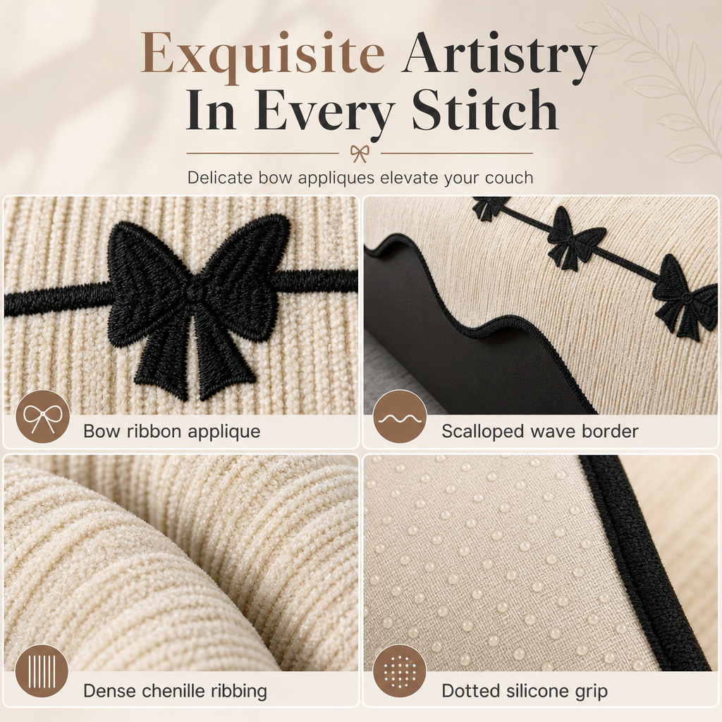 Thick Plush Non-Slip Sofa Cover