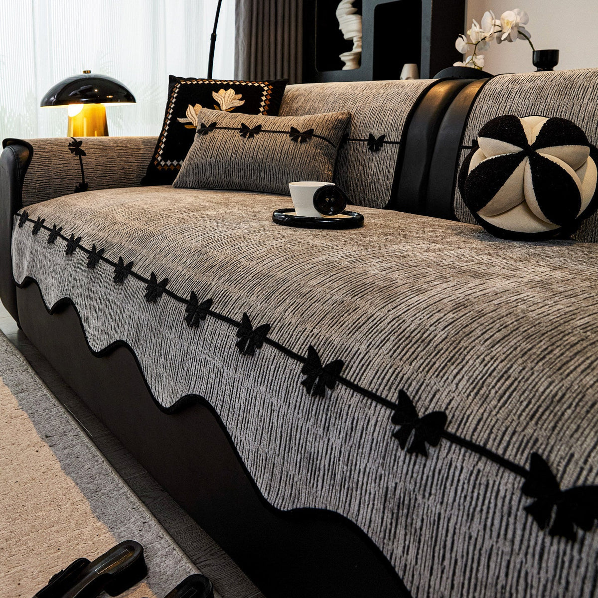 Thick Plush Non-Slip Sofa Cover