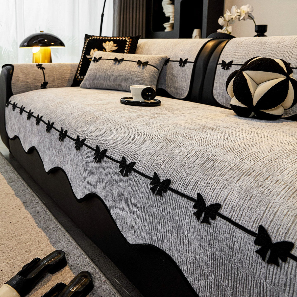 Thick Plush Non-Slip Sofa Cover