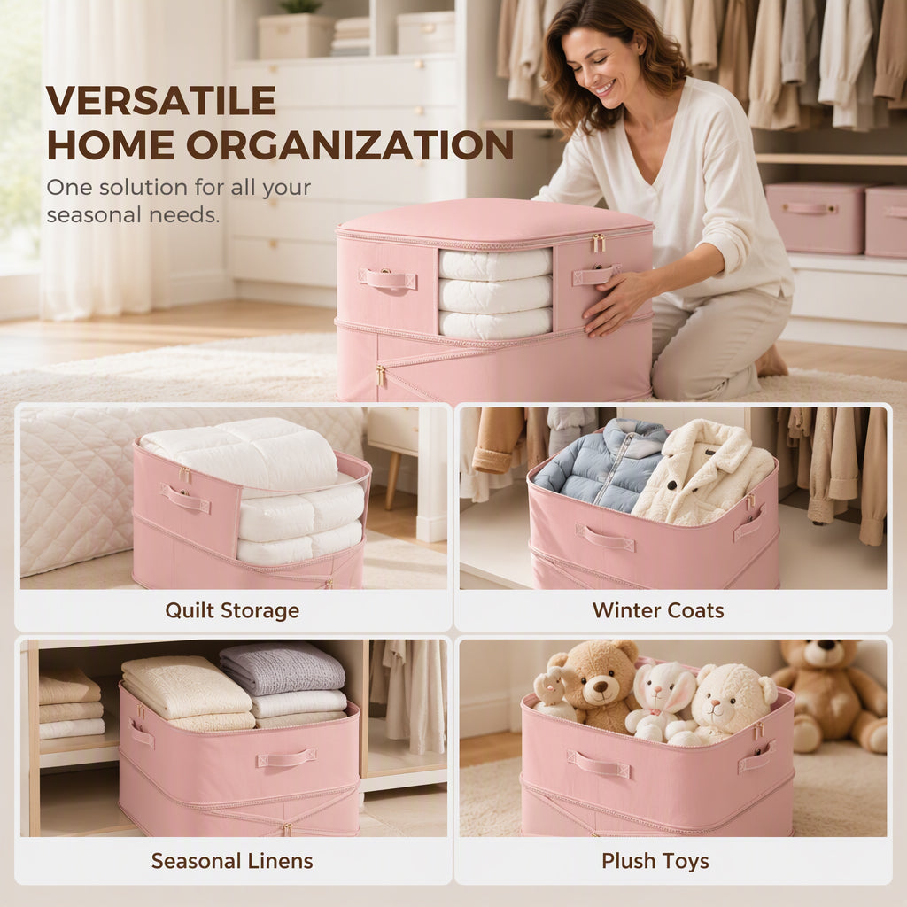 Large Capacity Compression Storage Bag with Clear Window