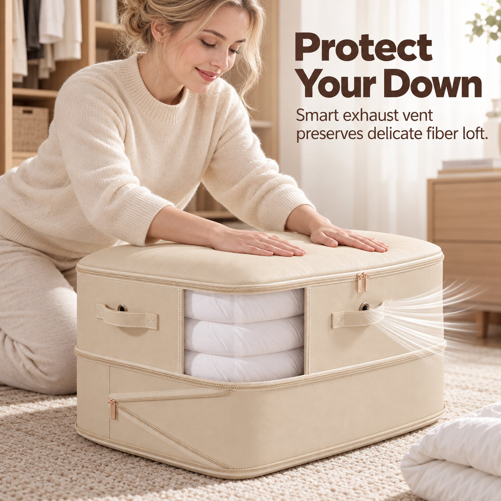 Large Capacity Compression Storage Bag with Clear Window