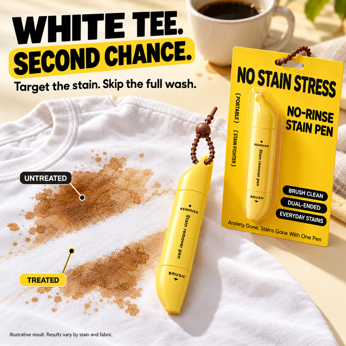 [🎁Buy More Save More] Portable Dual-Head Stain Remover Pen