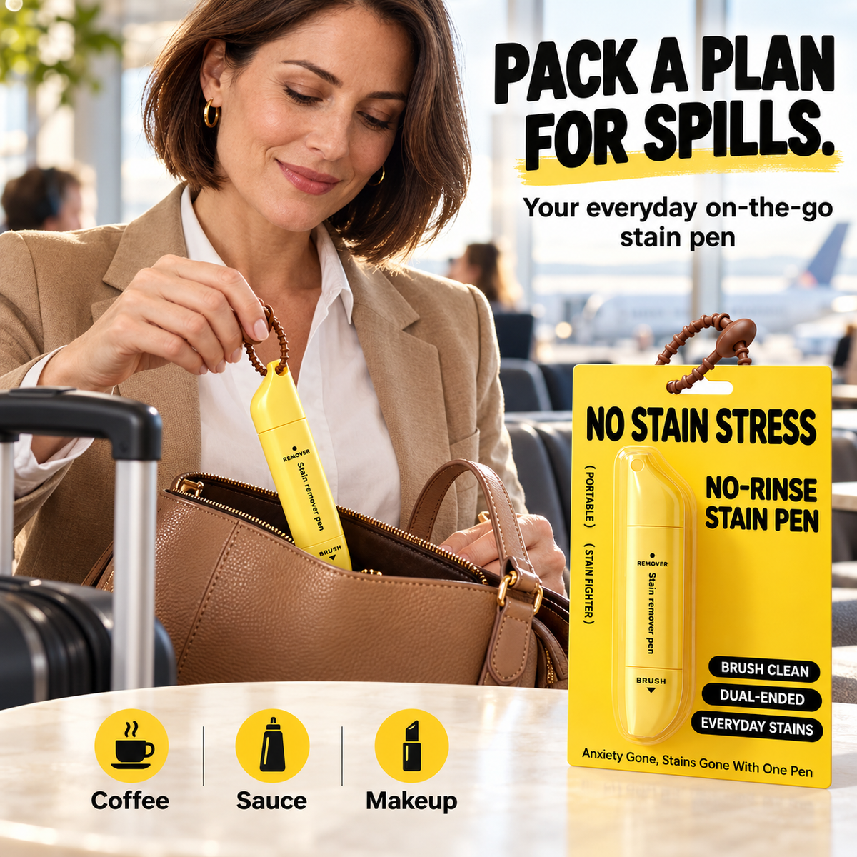 [🎁Buy More Save More] Portable Dual-Head Stain Remover Pen