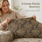 Elastic Embossed Jacquard Sofa Cover with Ruffled Skirt