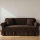 Elastic Embossed Jacquard Sofa Cover with Ruffled Skirt