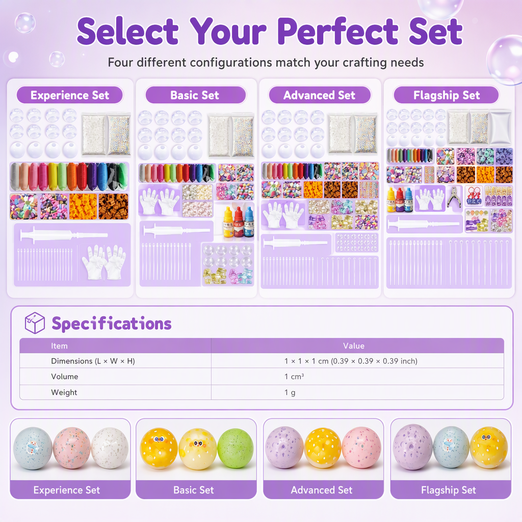 🥳2026 HOT SALE🥳💞50K+ SOLD! 🧪DIY Squeeze Ball Making Kit – mix colorful clay & sparkling fillers, leak-proof slow-rising fun. No-mess craft for kids! 🎨✅