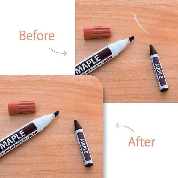 【1 set of 3】Wooden Furniture Repair Markers Kit