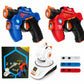 [🎁Free Shipping] Kids Infrared Laser Battle Toy Gun Set with 2 Mini Pistols and 1 Projector featuring Sound and Light