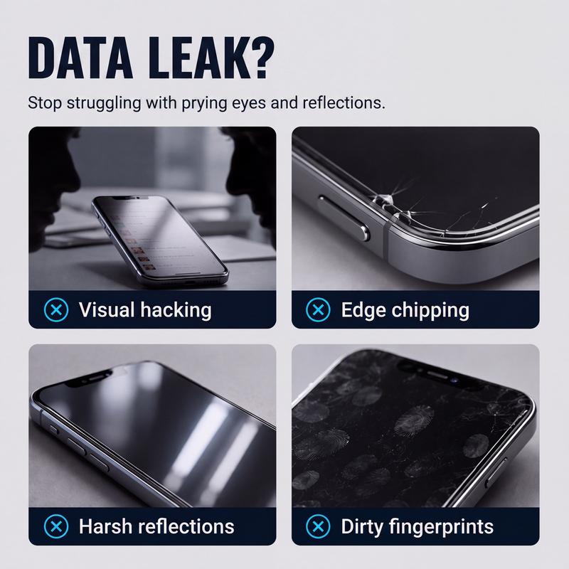 🔥50% OFF!!📢📱 Privacy Tempered Glass Screen Protector – Automatic Dust Removal & Anti-Peep Protection ✨