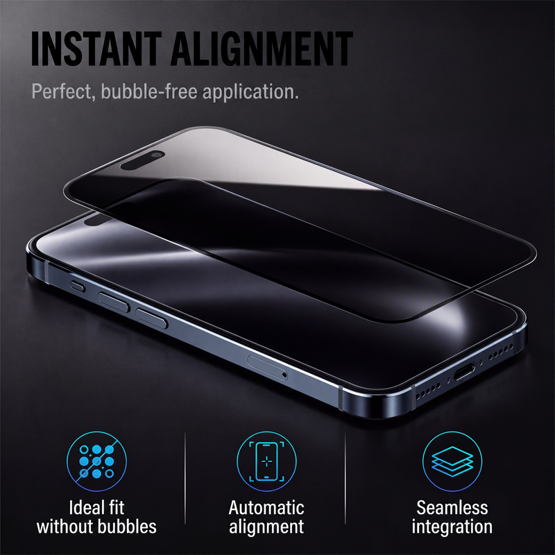 🔥50% OFF!!📢📱 Privacy Tempered Glass Screen Protector – Automatic Dust Removal & Anti-Peep Protection ✨