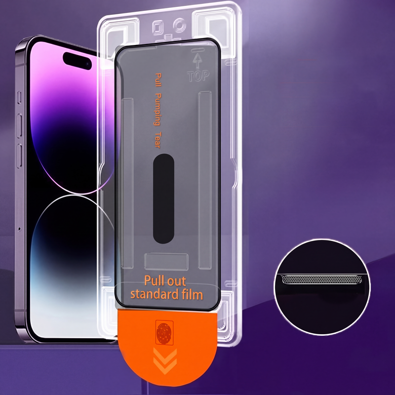 🔥50% OFF!!📢📱 Privacy Tempered Glass Screen Protector – Automatic Dust Removal & Anti-Peep Protection ✨