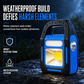 3-in-1 Solar COB LED Work Light – front, auxiliary & side lights, solar/USB charging, IP44 waterproof
