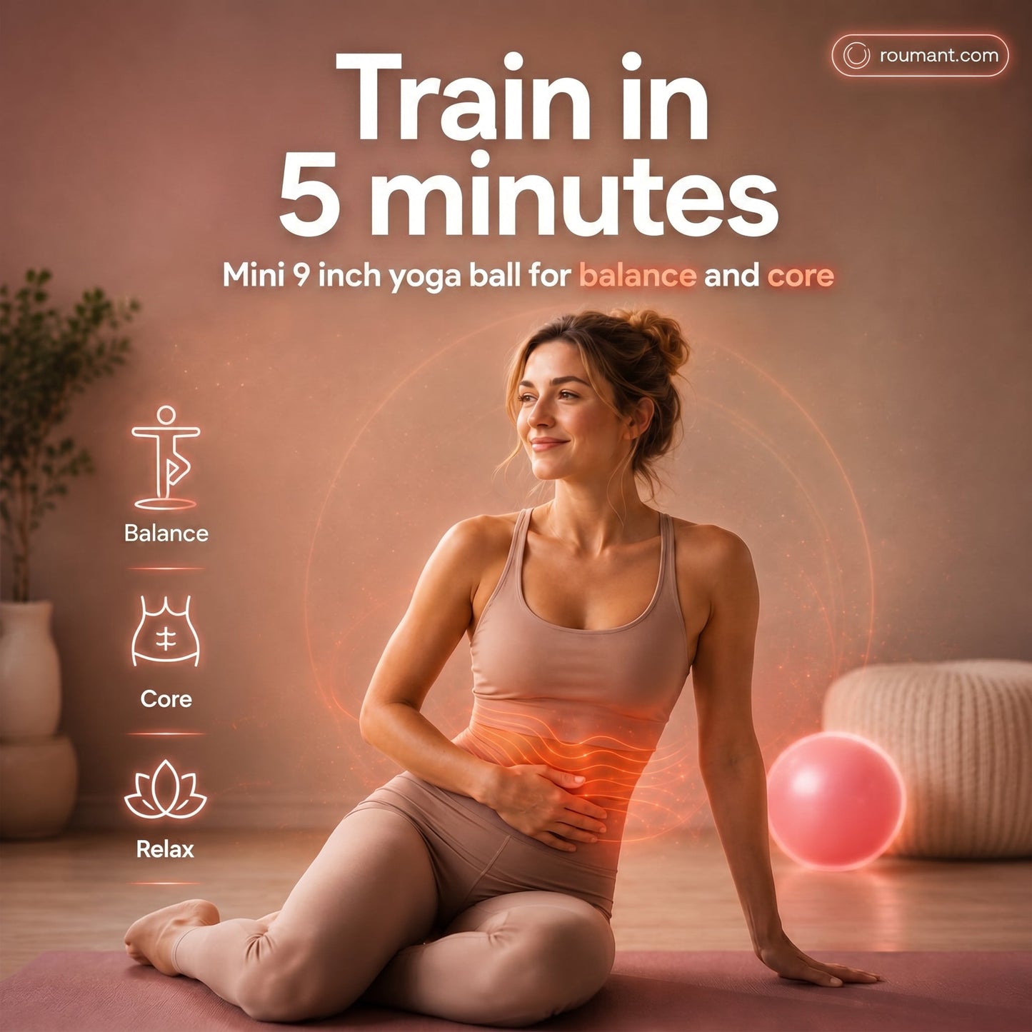 🤸⚽ 15 cm Pilates ball – Explosion-proof yoga ball with honeycomb pattern🧘
