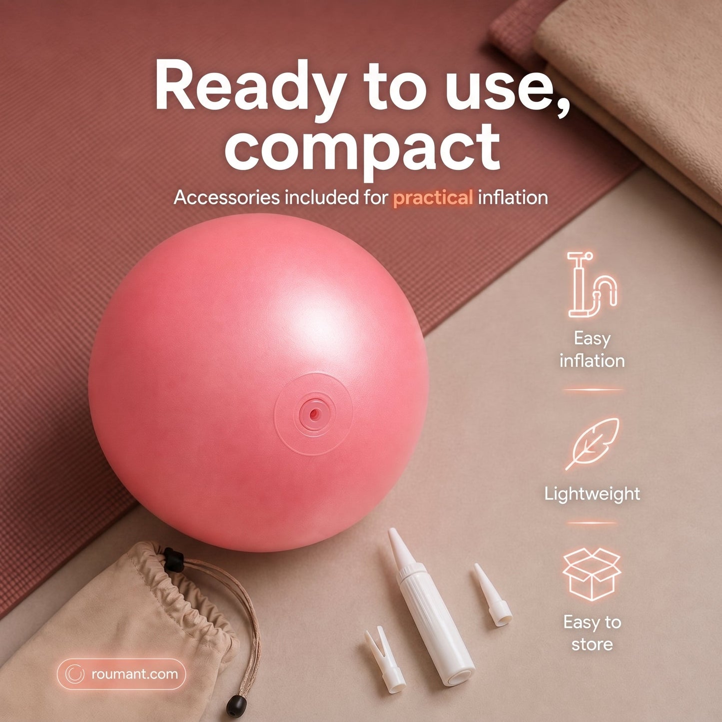 🤸⚽ 15 cm Pilates ball – Explosion-proof yoga ball with honeycomb pattern🧘