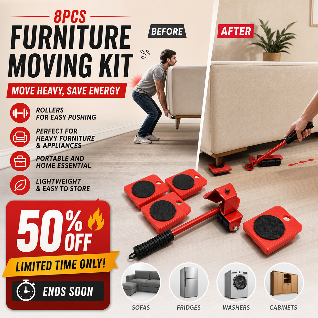 🔥50% off! Hot deal🎁Casters! Move your furniture with ease—all by yourself! They won’t damage your furniture or floors, making it easy to maintain your ideal home environment.
