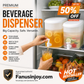 ❄️Limited Time 50% OFF for Cool Summer! 🌈Summer Must-Have! 🍹🧊Build your own drink shop at home！🧊🥂Space-Saving Refrigerator Beverage Dispenser with Spigot